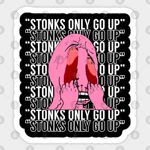 Stonks Only Go Up! Sticker by giovanniiiii